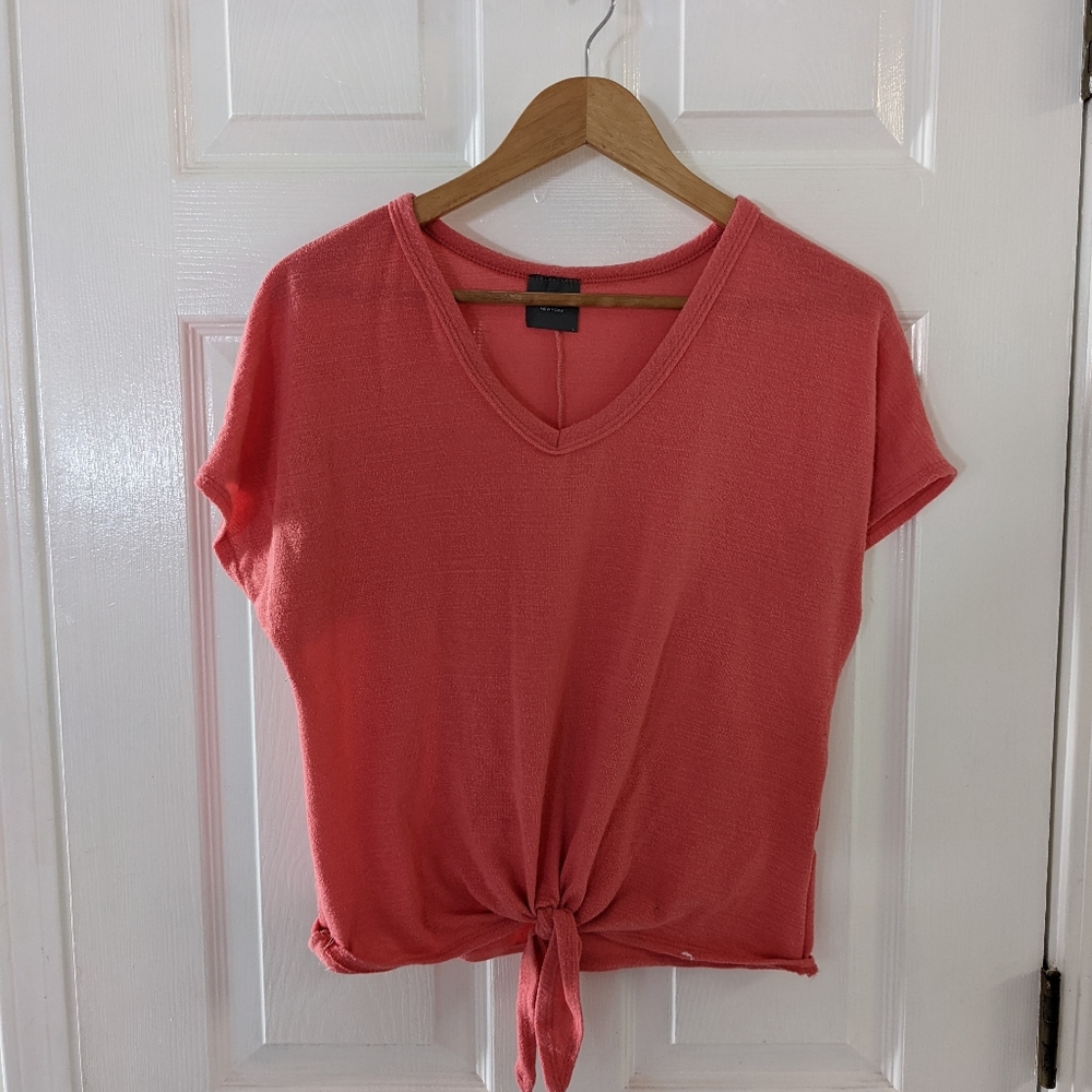 Olivia Rae Coral Shirt Size Large